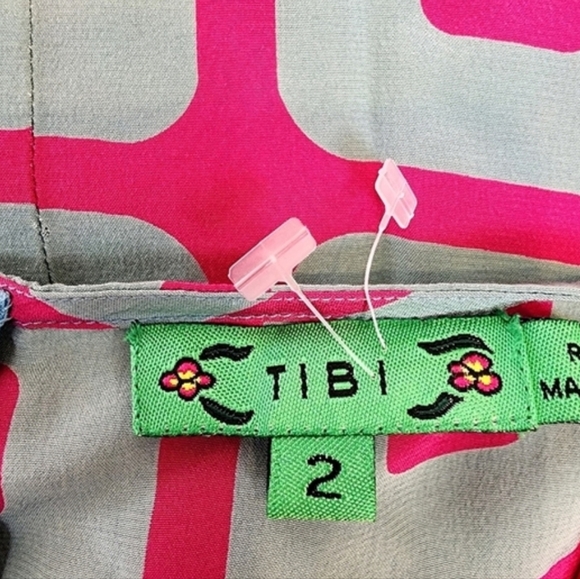 New TIBI Spaghetti Straps Wrap Midi Dress - Picture 7 of 8